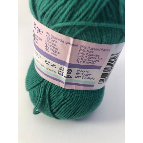1 Skein Schoeller Esslinger Cotton Yarn Made in Germany Color Green - Picture 3 of 3